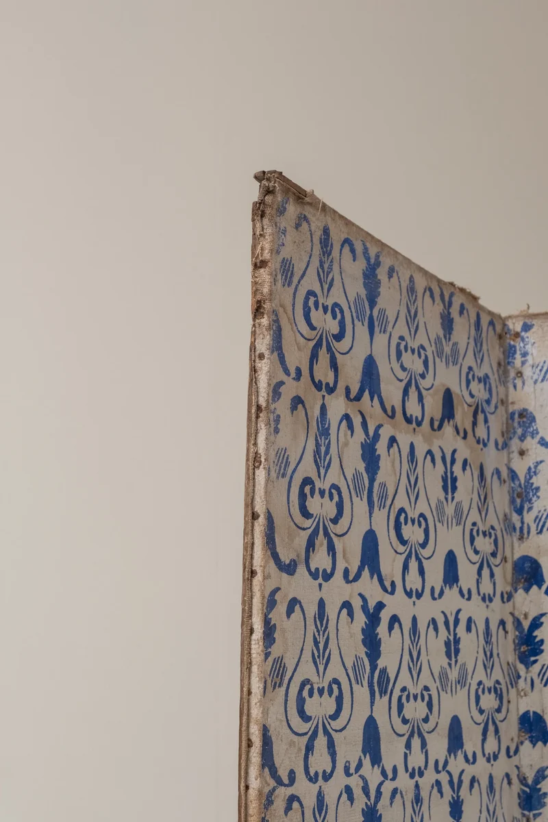 19th Century Italian Painted Four-Panel Screen (Paravent)
