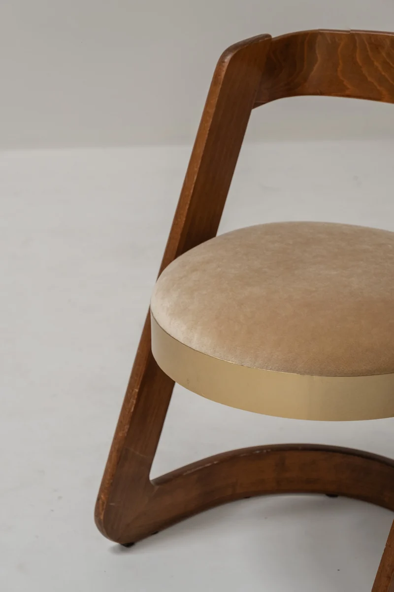 Set of 6 Willy Rizzo Dining Chairs by Mario Sabot, Italy, 1970s