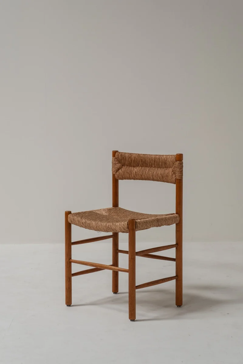 Set of 6 Charlotte Perriand Dordogne Chairs