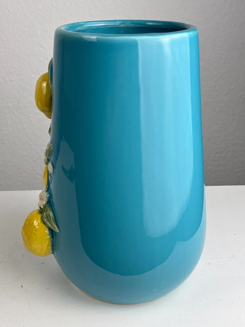 Vase Fleur de Citronnier (Céramique Style Italien)