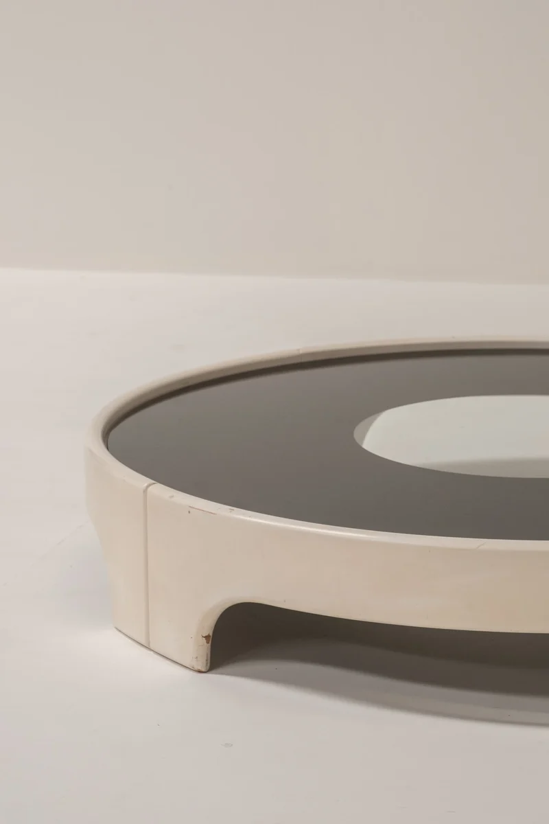 Tito Agnoli Circular Coffee Table, Italy 70s
