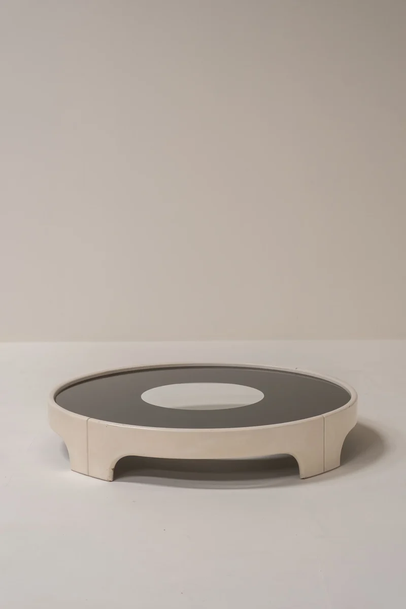Tito Agnoli Circular Coffee Table, Italy 70s