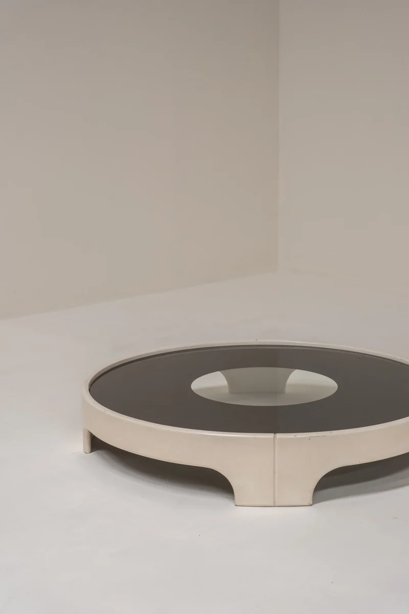 Tito Agnoli Circular Coffee Table, Italy 70s