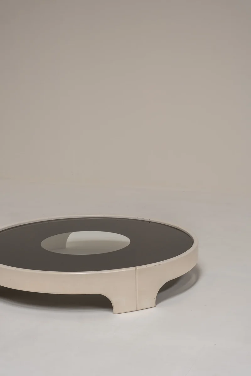 Tito Agnoli Circular Coffee Table, Italy 70s