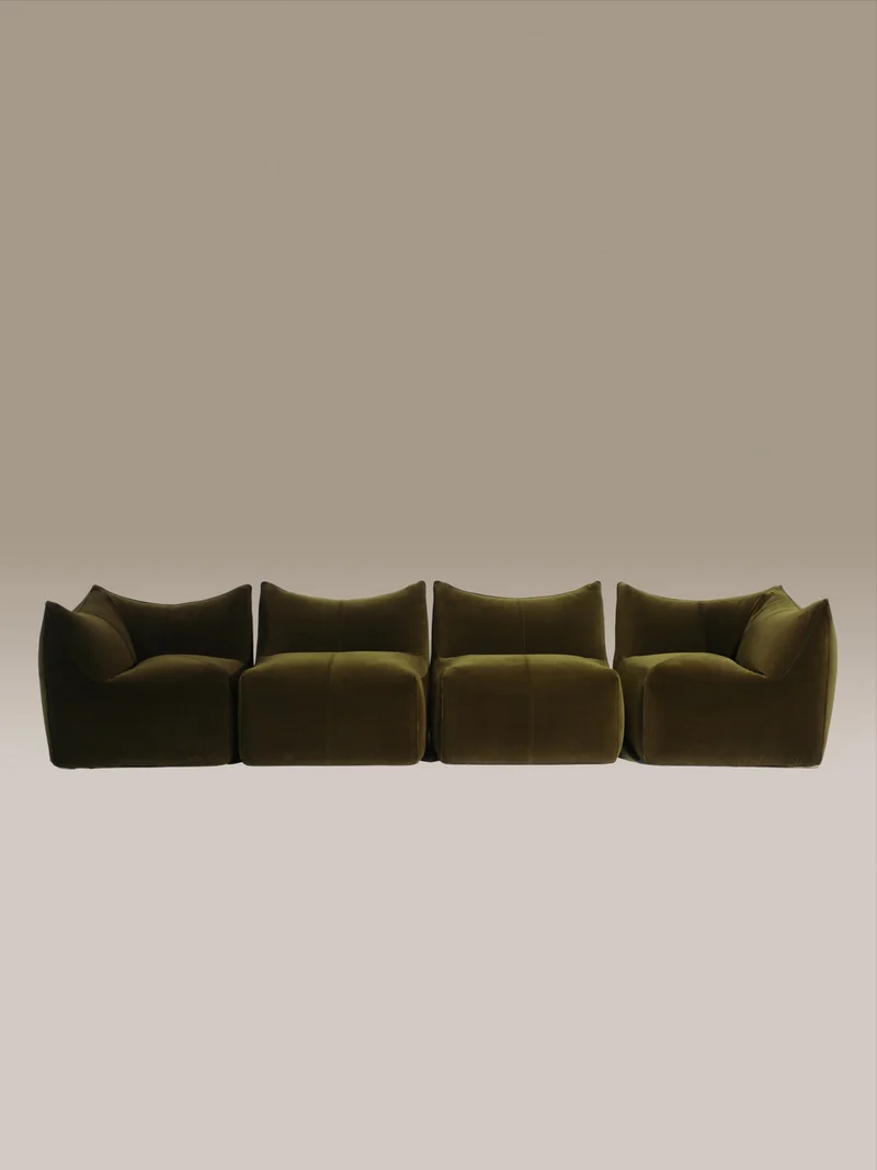 Rare Le Bambole Sectional Sofa by Mario Bellini, Italy 1971
