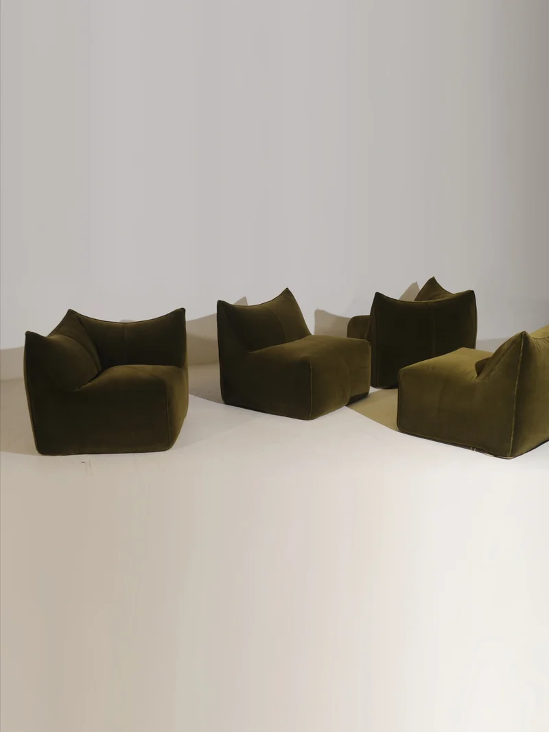 Rare Le Bambole Sectional Sofa by Mario Bellini, Italy 1971