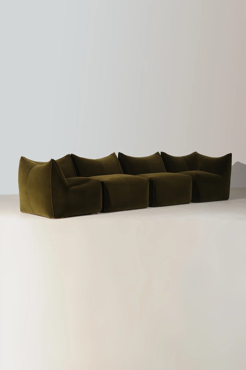 Rare Le Bambole Sectional Sofa by Mario Bellini, Italy 1971
