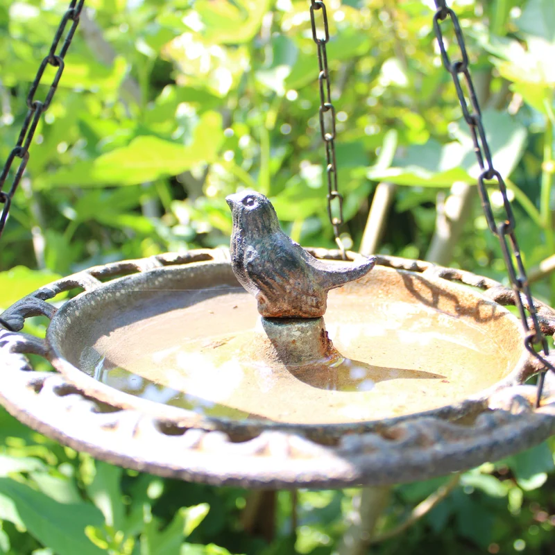 Bain D Oiseaux Suspendu En Fonte
