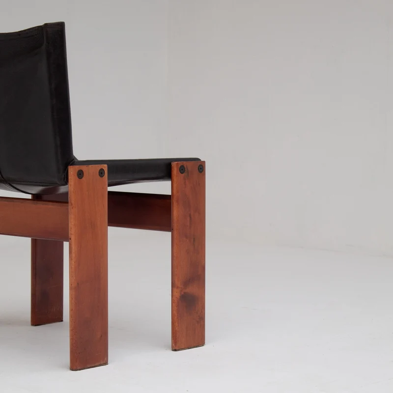 Set of 6 Monk Chairs by Afra & Tobia Scarpa for Molteni