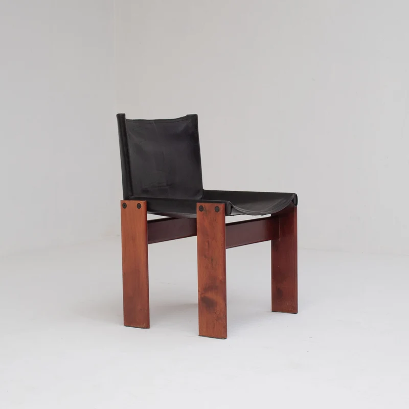 Set of 6 Monk Chairs by Afra & Tobia Scarpa for Molteni
