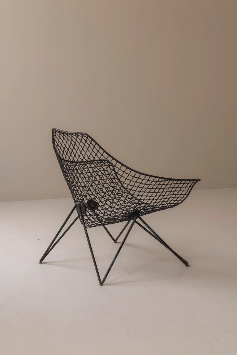Exceptionally rare pair DU 43 lounge chairs by Gastone Rinaldi for RIMA, 1950s