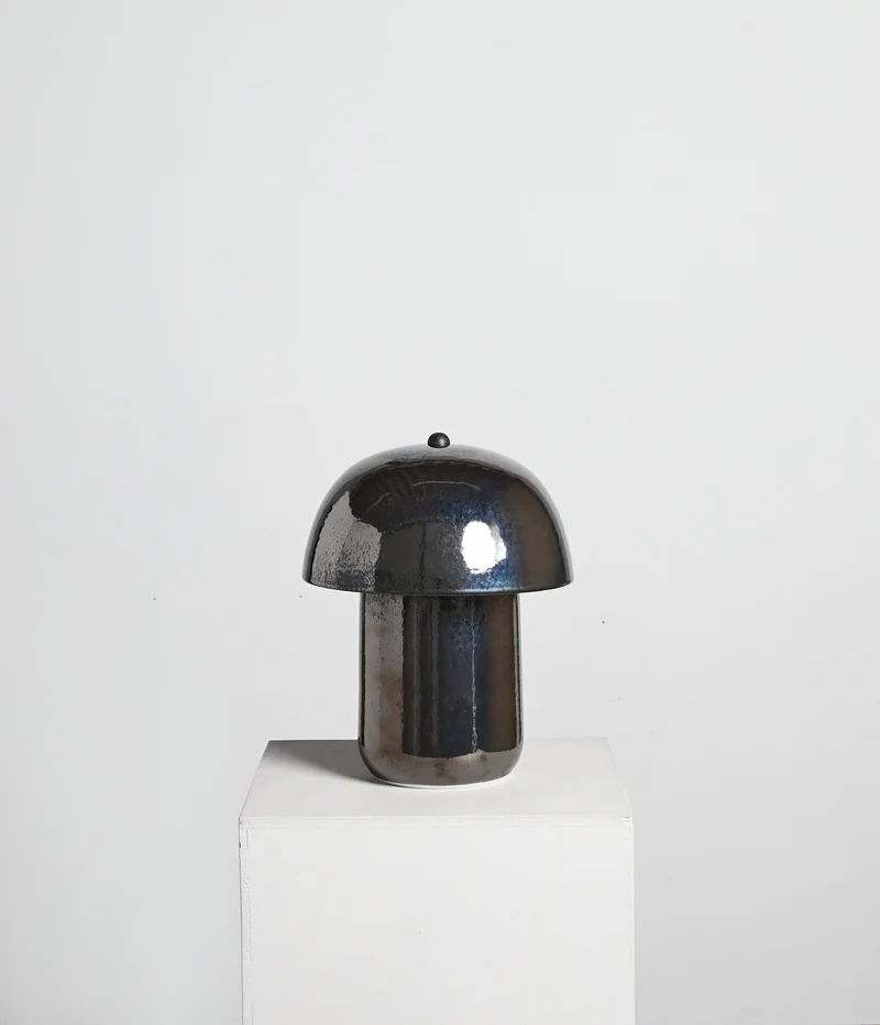 Tera Table Lamp Dark Chrome