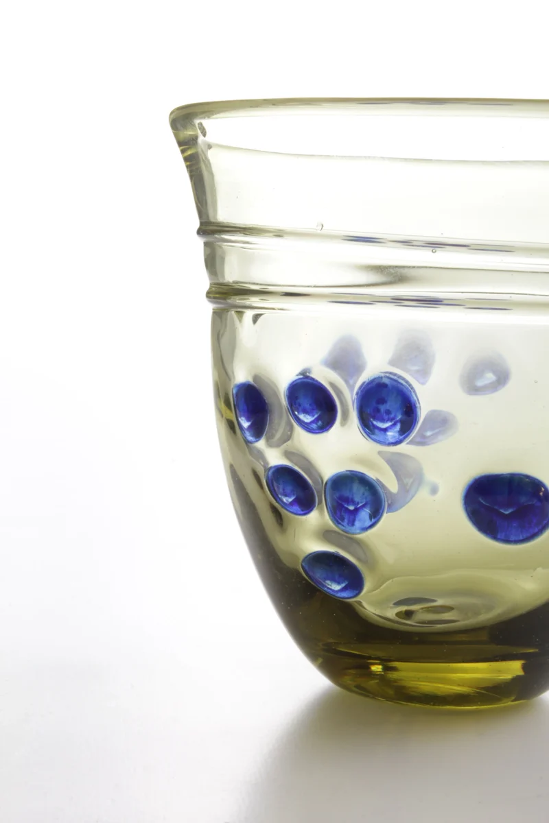 Verre à Vin avec Relief de Raisin en Paire
