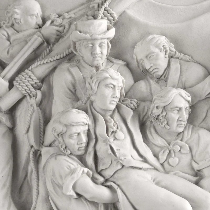 Bas-relief de la colonne Nelson – Sculpture murale en hommage au héros naval britannique