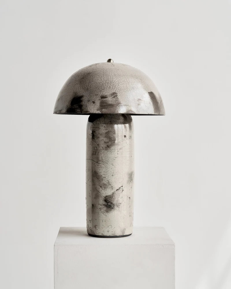 Raku Tera Brass Table Lamp