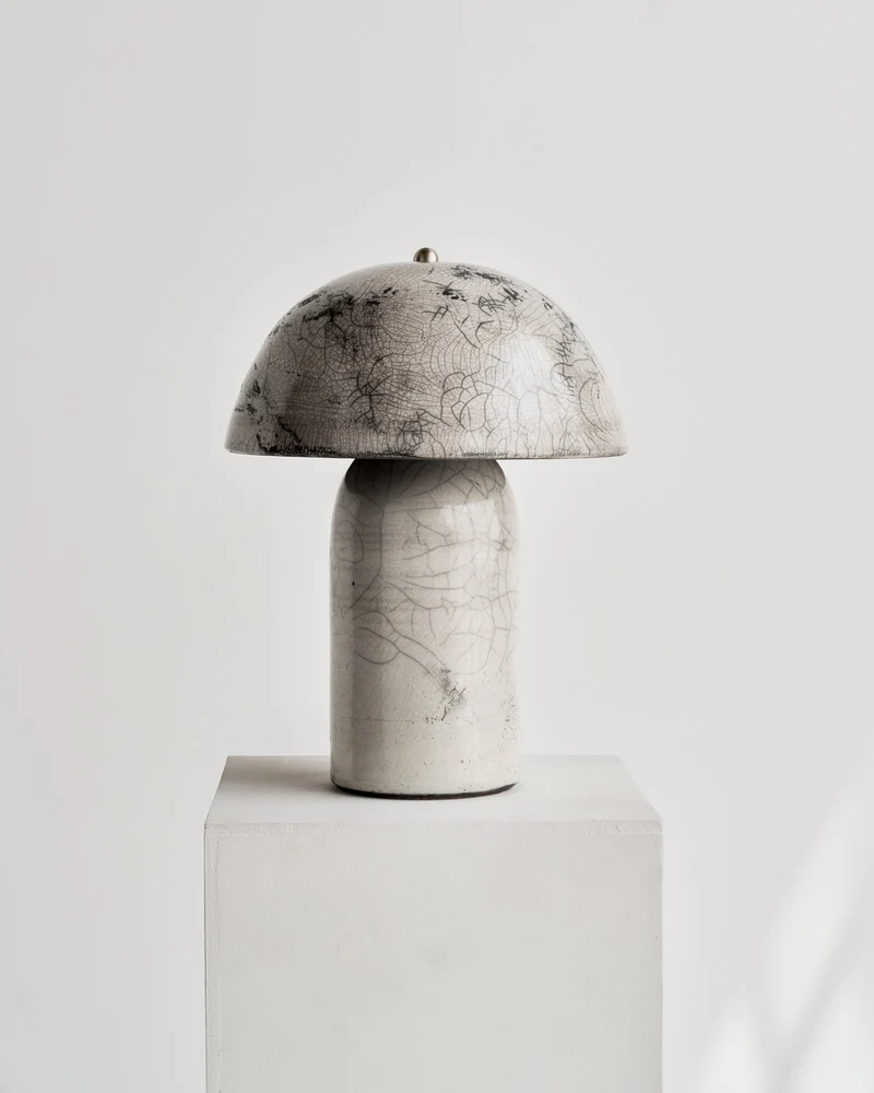 Raku Tera Brass Table Lamp