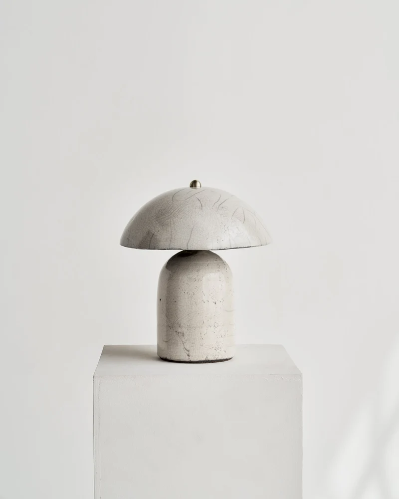 Raku Tera Brass Table Lamp