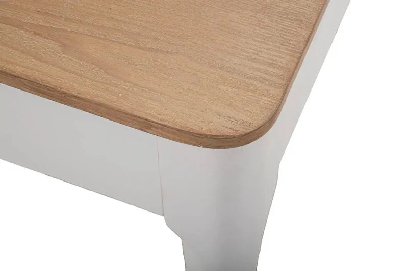 Table à manger en bois blanc – Matera Modern Design