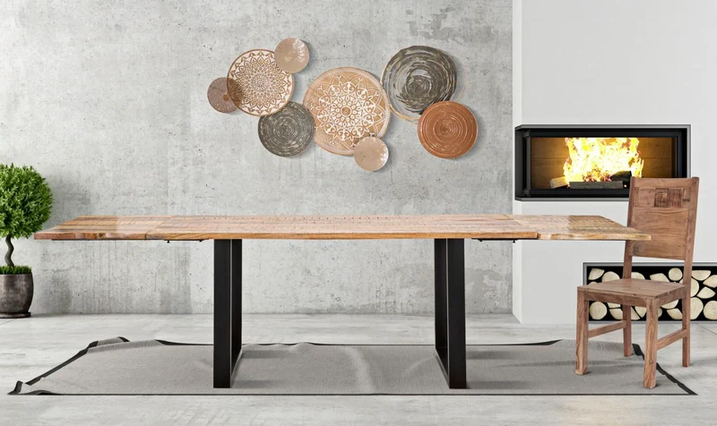 Table à manger extensible en bois – Design moderne Edge