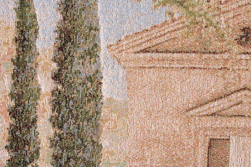 Tapisserie Gobelin Paysage en Provence (Tissage Jacquard)