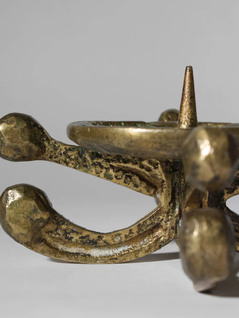 Brass Ethnic Candle Holder Stand