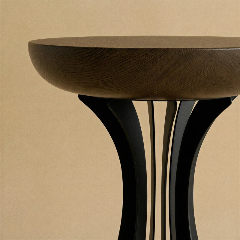 Fibonacci Side Table - Black