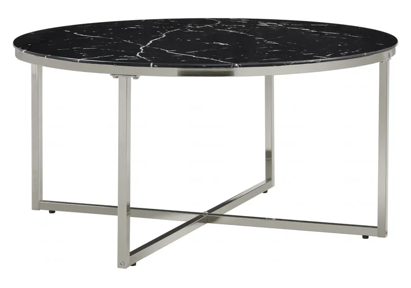 Table basse ronde marbre blanc - Gala