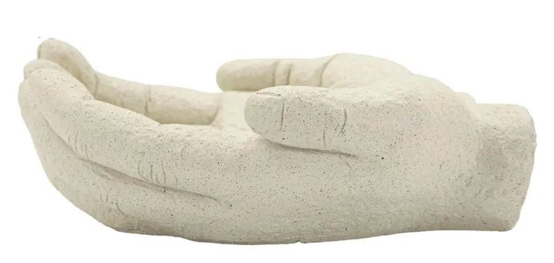 Bol décoratif blanc en résine – Collection Stons