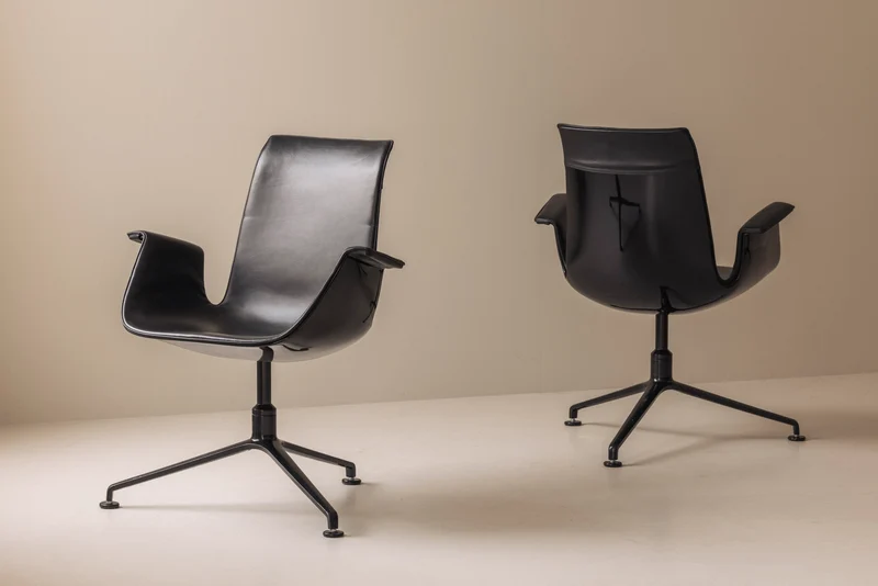 1/6 Bird Low Tulip Chairs by Preben Fabricius & Jorgen Kastholm, 1980s