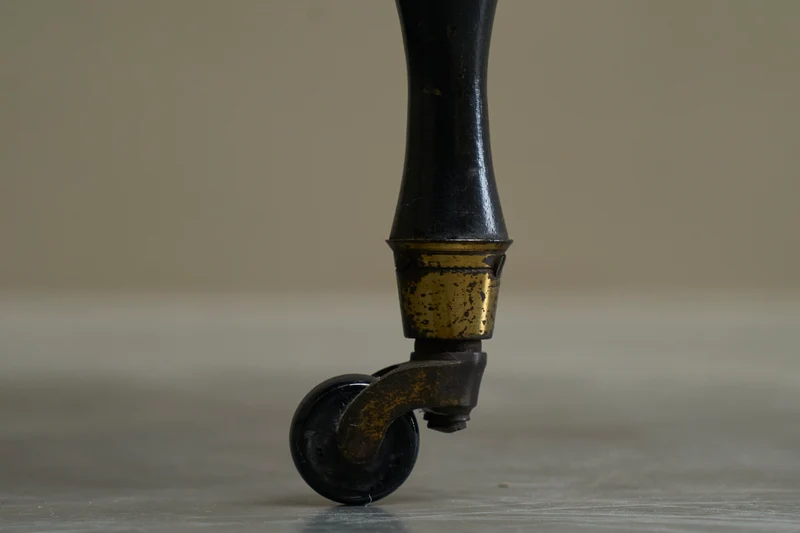 Beautiful Ebonized Bobbin Turned Baby Sutherland Table England Late 19th Century