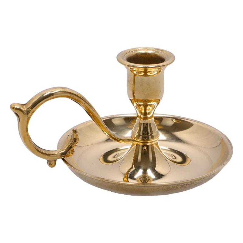 Bougeoir de chambre classique en laiton