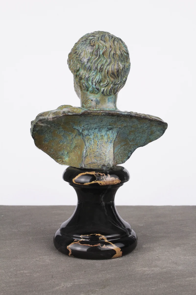 Buste d'Hadrien - empereur romain - bronze vert