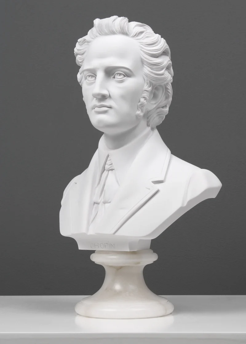 Buste de Chopin - sculpture en marbre