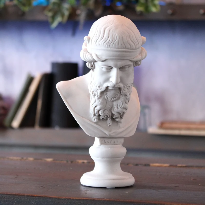 Buste de Platon - sculpture en marbre