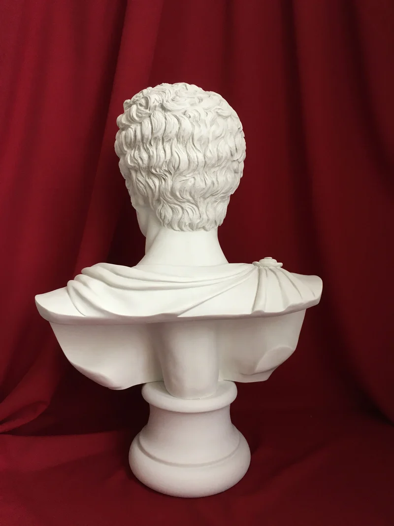 Buste de Sénateur Romain en Toge - sculpture en marbre
