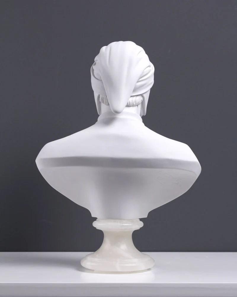 Buste de Dante - sculpture en marbre
