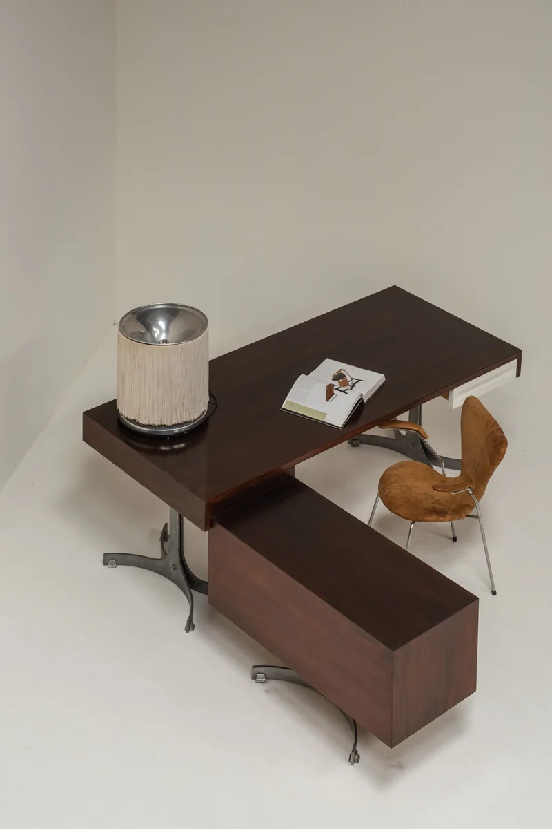 Executive desk by Trau Arredamenti Metallici S.P.A, 1960s