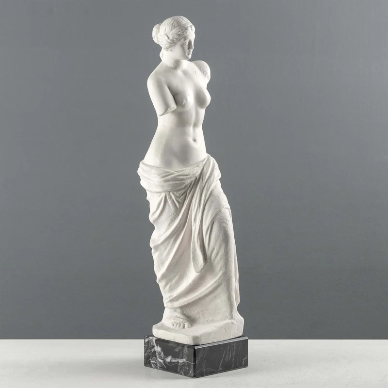 Buste de Vénus de Milo sur Socle en Marbre Noir