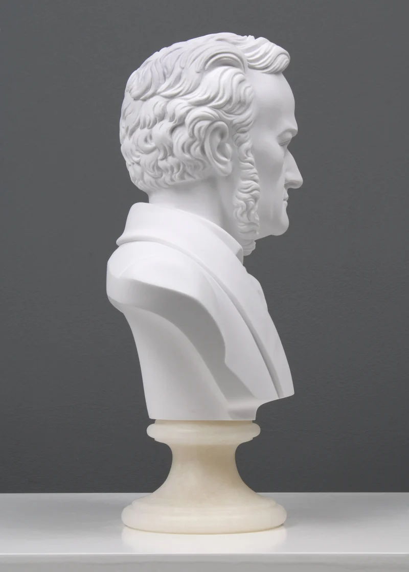 Buste de Wagner - sculpture en marbre