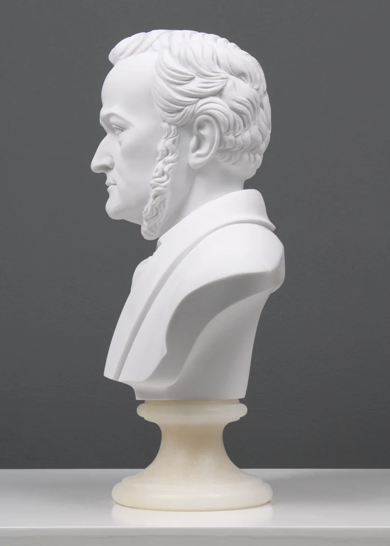 Buste de Wagner - sculpture en marbre