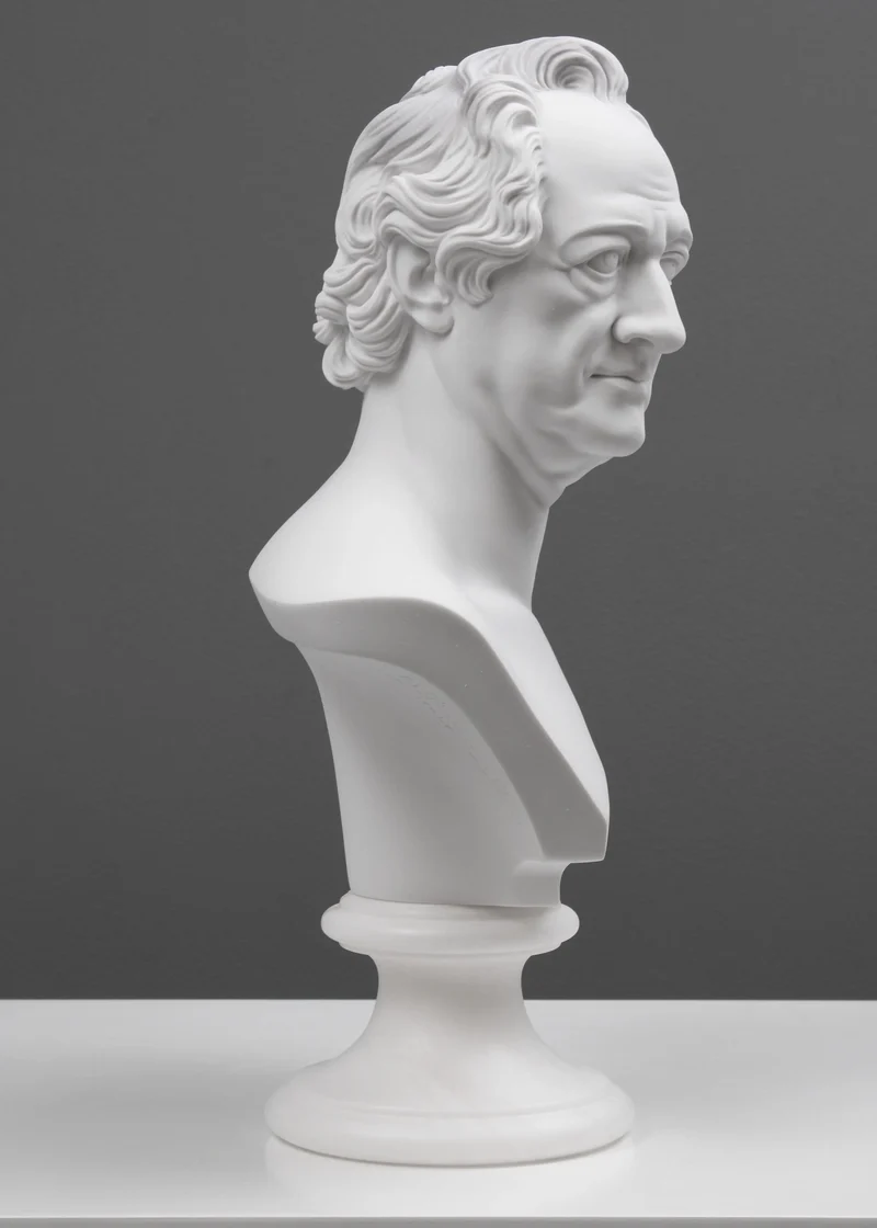 Buste de Goethe - sculpture en marbre