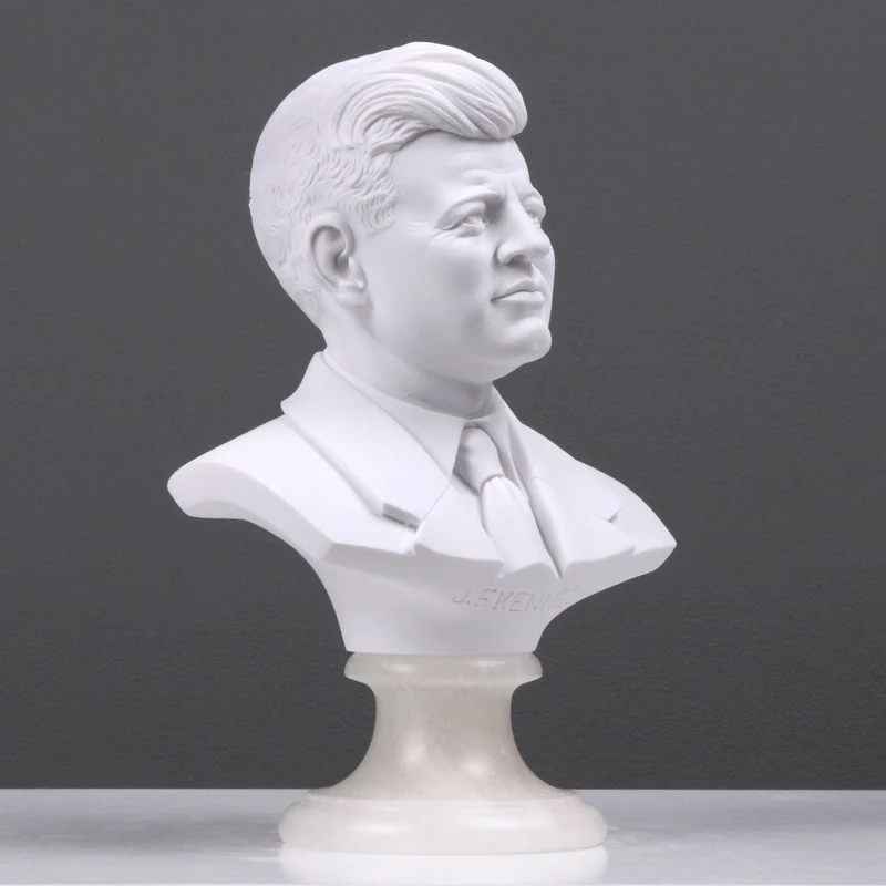 Buste de John F. Kennedy - sculpture en marbre