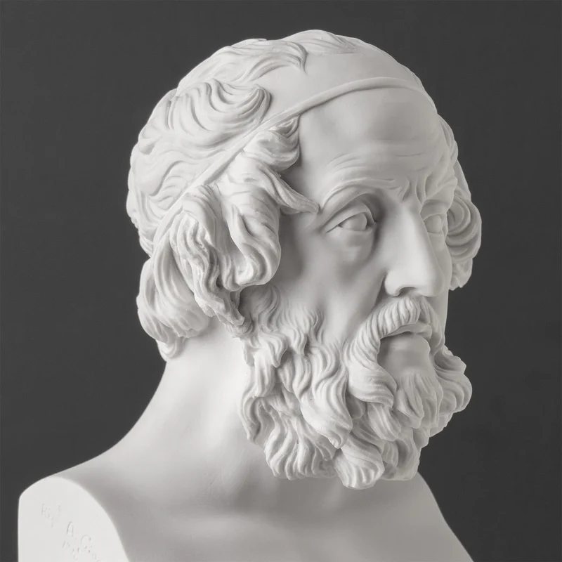 Buste d’Homère — Père de l’épopée et de la mythologie grecques