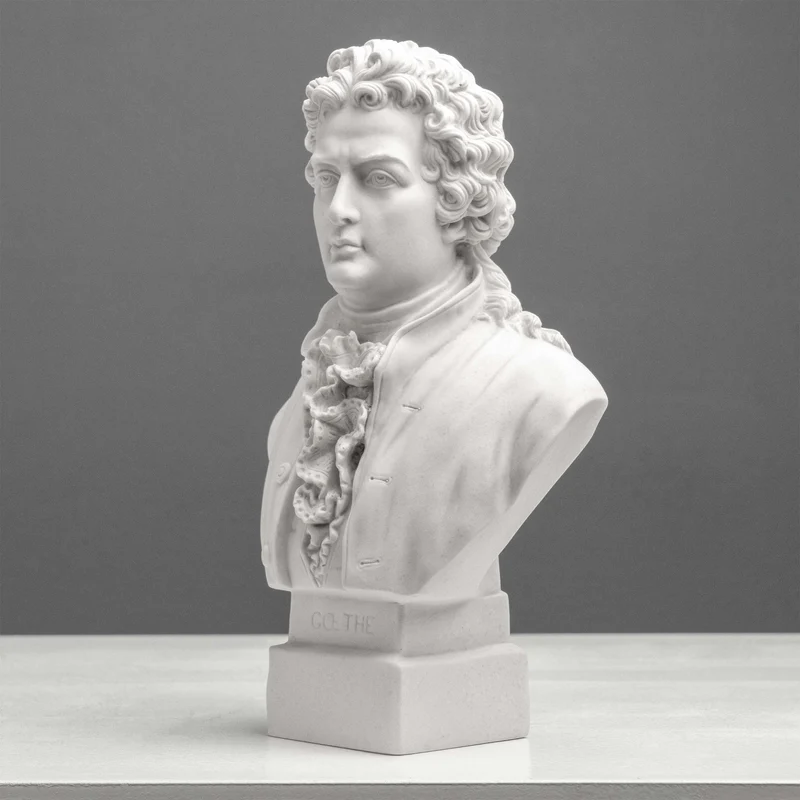 Buste Goethe – Poète allemand en style néoclassique
