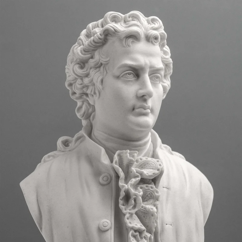 Buste Goethe – Poète allemand en style néoclassique
