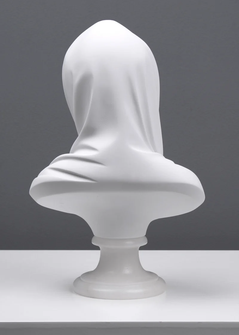 Buste de la Vierge Marie - sculpture en marbre