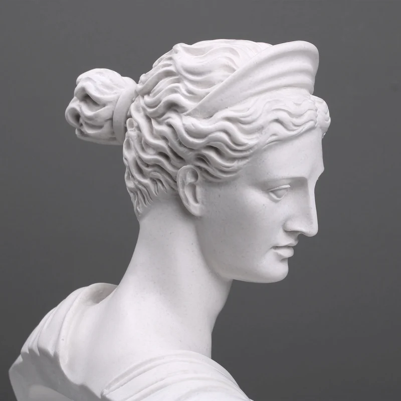 Bustes d’Apollon et Diane en Paire (Statues de Dieux Grecs)