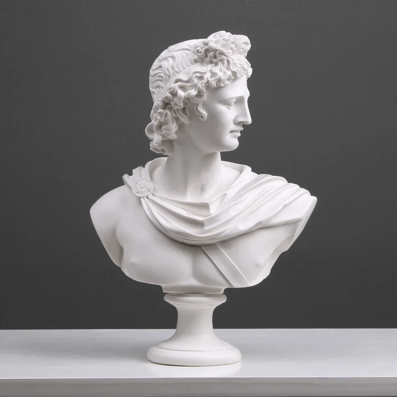 Bustes d’Apollon et Diane en Paire (Statues de Dieux Grecs)