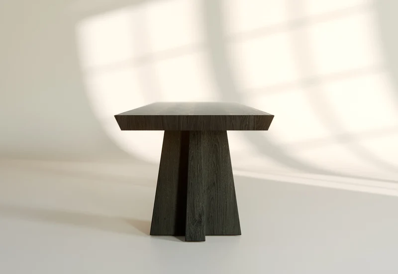 Bench - in Oak and Stained Ash - Collection