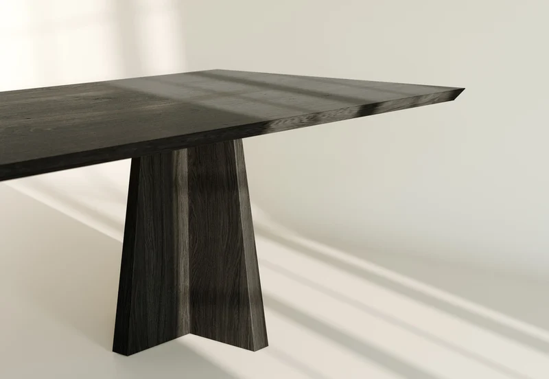 Large Dining Table in Oak and Walnut - Collection